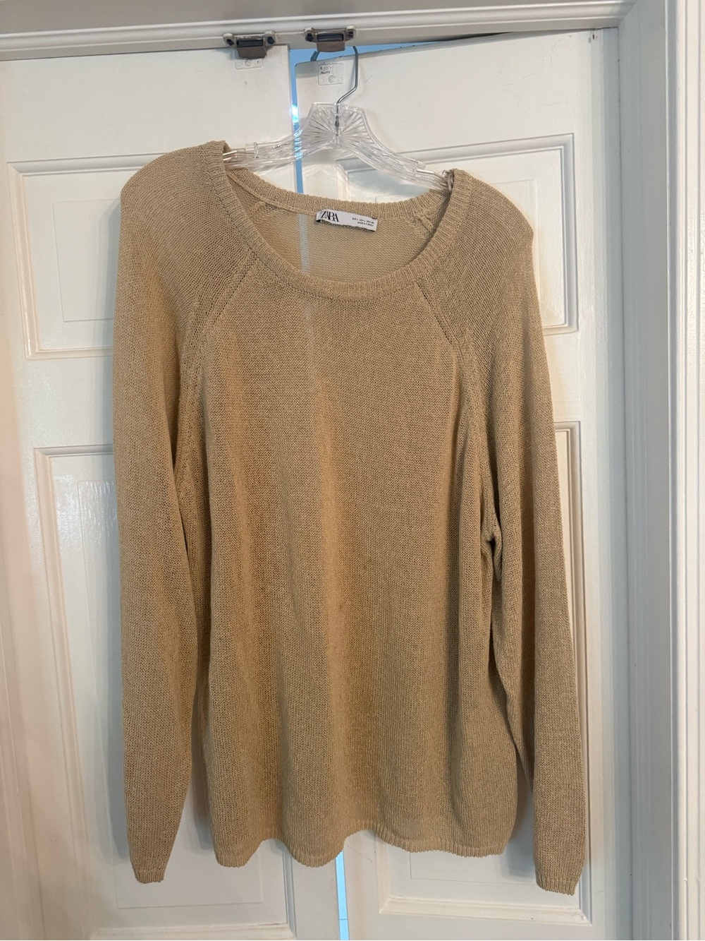 ZARA Women's Mesh Sweater Crewneck Size M